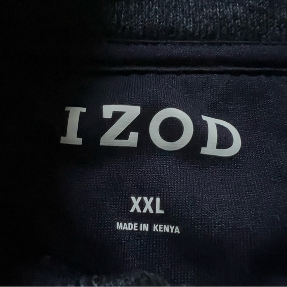 IZOD Heather Grey Half-Zip Mockneck Long-Sleeve Pullover Thick Sweater Shirt XXL - Picture 10 of 16